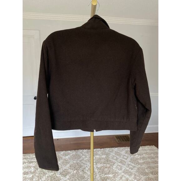 Vintage Tracy Evans Wool Jacket Cropped Classic Preppy Academia Scandi Granola - Picture 3 of 9
